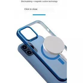 Pochette de protection en silicone fine transparente en TPU pour iPhone 14, 14 Pro, 14 Pro Max compatible chargeur Magsafe.