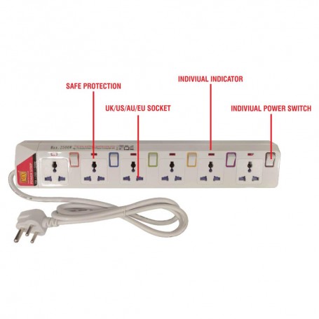 Multiprise avec Interrupteur Individuel, Multiprise Electrique USB