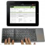 Clavier Pliant Sans Fil B089T, Bluetooth 5.1, 3 Canaux, avec Pavé Tactile