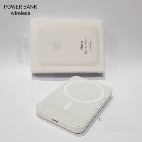 Batterie Externe Magnétique 5000mAh 20W - Charge Sans Fil Pour IPhone 12-16, Entrée USB-C - 2
