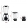 Mixeur, Bender, Presse agrume en verre multifonction, 1.5L, 800W, en acier inoxydable