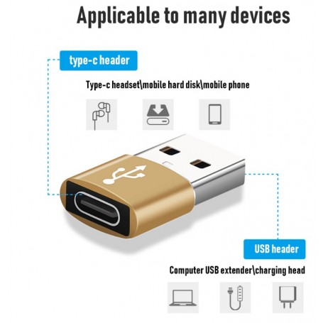 Adaptateur USB vers USB C Pack 2, type C Femelle vers un chargeur mâle  Convertisseur pour Apple Watch Ultra Iwatch 8 7, iphone 14 13 12 11 Pro  Plus Max, airpods, ipad 9