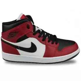 Chaussures Basket Air Jordan 1 Mid Barely Rouge pour hommes et femme