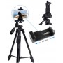 Trépied YUNFENG 3388, 1.37m, avec télécommande Bluetooth, Pliable et portable, en alliage d'aluminium