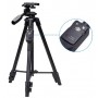 Trépied YUNFENG 3388, 1.37m, avec télécommande Bluetooth, Pliable et portable, en alliage d'aluminium