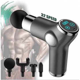 Pistolet de massage musculaire KH-515, 2000 mAh, 6 vitesses d’intensités réglables de 1800 à 3200 rpm