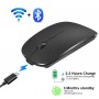 Souris optique Bluetooth, rechargeable, sans fil USB, 2.4 Ghz silencieuse, ergonomique, pour ordinateur portable