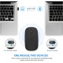 Souris optique Bluetooth, rechargeable, sans fil USB, 2.4 Ghz silencieuse, ergonomique, pour ordinateur portable