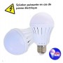Ampoule de secours LED Anan, 9W rechargeable, 1200mAh, 4heurs d’autonomie