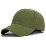 Casquette de baseball unisexe décontracté plaine réglable en coton et acrylique