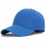 Casquette de baseball unisexe décontracté plaine réglable en coton et acrylique