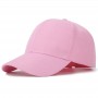 Casquette de baseball unisexe décontracté plaine réglable en coton et acrylique