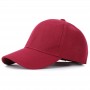 Casquette de baseball unisexe décontracté plaine réglable en coton et acrylique