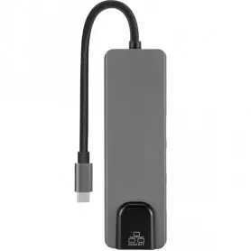 Adaptateur Hub USB Type C, 8 en 1 avec HDMI et RJ45 pour Macbook, Adaptateur USB-C vers Ethernet Gigabit