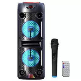 Haut-parleur Double TTD-2808, 8 pouces, Bluetooth, sans fil, son stéréo, karaoké, haute qualité, pour fête