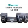Système audio, Hi-fi, Hisense HA650, 800W, Bluetooth, USB, DOLBY DIGITAL, Compatible with CD/MP3/CD-R/CD-RW, Line in input