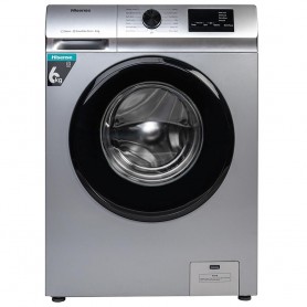 Machine à laver automatique Hisense WFVB6010MT, 6 Kg, à chargement frontal, lavage à la vapeur, chauffe-eau intégré