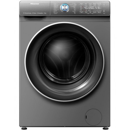 Machine à laver et Sécher Hisense WD5L1245BB, 12/8KG, frontal, Connect Life, Jet pur, Pause et ajout, Inverseur durable