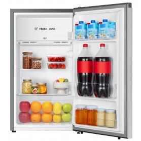 Réfrigérateur Hisense 121DR, 121L avec Porte Simple, Faible bruit, Plateau en verre, Tiroir à légumes