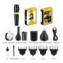 Tondeuse HTC AT-1326, 10×1 rechargeable pour cheveux, barbe, nez en acier inoxydable