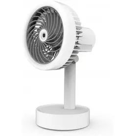 Mini Ventilateur humidificateur de table YS-2265, 6W, 2000mAh, 40ml/h, Rose / Blanc / Vert