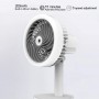 Mini Ventilateur humidificateur de table YS-2265, 6W, 2000mAh, 40ml/h, Rose / Blanc / Vert
