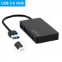 Adaptateur hub USB 3.0 à 4 ports 5 Gbit/s pour ordinateur portable USB-C ,