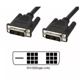 Cable DVI-D Dual Link , 18 + 1 mâles, enveloppe + tresse + PiMF, les moniteurs et les projecteurs DVI-D