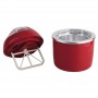 Mini Sorbetière, crèmerie DSP KA 4014, 8W, 0.8 L, 2 en 1 pour Crème glacée et yaourt - Rouge