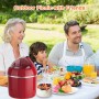 Mini Sorbetière, crèmerie DSP KA 4014, 8W, 0.8 L, 2 en 1 pour Crème glacée et yaourt - Rouge
