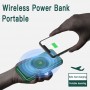 Power Bank à induction sans fil 95000mAh avec câble intégré, charge rapide pour iPhone 14 X Samsung S22 Huawei Xiaomi