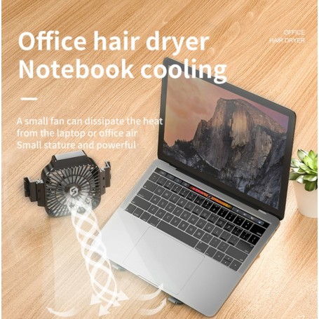 Support d'ordinateur portable, réglable avec ventilateur de  refroidissement, en alliage d'aluminium