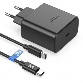 Chargeur Adaptateur 45W avec câble USB-C polyvalent pour smartphones, les tablettes et ordinateurs