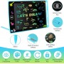 Lot de 2 Ardoises Tablette graphique LCD pour enfants, 10 pouces, écriture électronique magique, dessin couleur en vogue