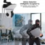 Caméra de surveillance IPCZ06H, HD, connectée, 360° et inclinaison de 90° pour maison, travail, bureau
