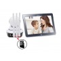 Caméra de surveillance IPCZ06H, HD, connectée, 360° et inclinaison de 90° pour maison, travail, bureau