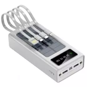 Power Bank MC-003, 500000mAh, Solaire, Micro USB, Lightning, USB-A et USB Type-C