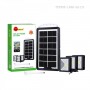 Système d'énergie solaire SUNAFRICA SA-7804 Hot Sale, 6V 3,5, 3000 mAh, USB/V8 / 3 chaussettes DC, 8-10 heures