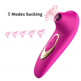 Vibromasseur Stimulateur clitoridien à pression d'air, type Womanizer, 10 vitesses - Violet