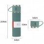 Tasse à eau chaude et froide 500 ml sous vide double couche en acier inoxydable