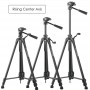 Trépied YUNFENG 3388, 1.37m, avec télécommande Bluetooth, Pliable et portable, en alliage d'aluminium