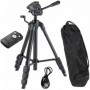 Trépied YUNFENG 3388, 1.37m, avec télécommande Bluetooth, Pliable et portable, en alliage d'aluminium