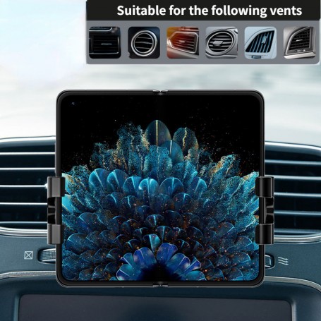 Support de voiture à ventouse pour téléphone portable, écran pliant,  réglable à 360 degrés, GPS, pour