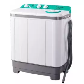 Machine à laver Hisense WS WSJA 751, 7.5 kg, double cuve, Semi-automatique en acier inoxydable
