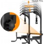 Tour d'entraînement gymnastique multifonctionnelle, charge 200 kg, réglable, pliable pour les côtes et les hanches