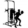 Tour d'entraînement gymnastique multifonctionnelle, charge 200 kg, réglable, pliable pour les côtes et les hanches
