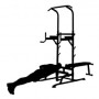 Tour d'entraînement gymnastique multifonctionnelle, charge 200 kg, réglable, pliable pour les côtes et les hanches