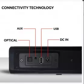 Barre de son FASTER XB3000 2.0CH, Bluetooth 5.0, 30W, Connectivité optique , Entrée AUX, Port USB