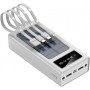 Power Bank Solaire MC- 002, 350000 mah, Chargeur Portable Batterie Externe à Charge Rapide avec CâBle