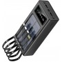 Power Bank Solaire MC- 002, 350000 mah, Chargeur Portable Batterie Externe à Charge Rapide avec CâBle